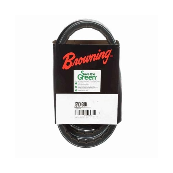 5VX1230 Cogged, Wedge V-Belt, 123 in Outside Length, 5/8 in Top Width, 1 Ribs
