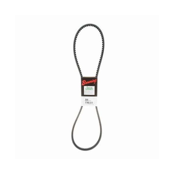BX58 Cogged, Classical V-Belt, 61 in Outside Length, 21/32 in Top Width, 1 Ribs