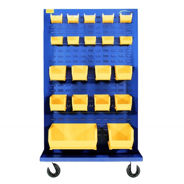 A-Frame Cart, 48"W, w/2 Louver Panels, Bl