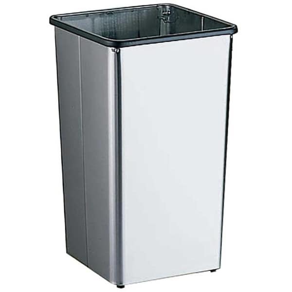 B2260 Satin Stainless Steel Trash Can
