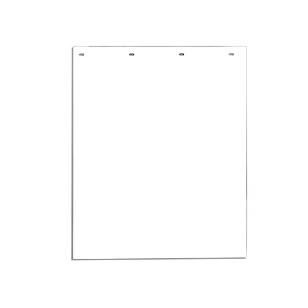 Mudflap, White, Polymer, 24" x 24", PK2, 2 PK