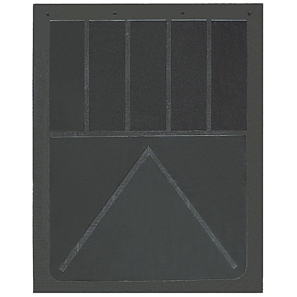 Mudflap, Anti-Spray Rubber, 24" x 24", PK2, 2 PK