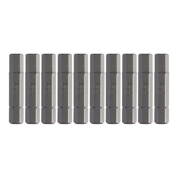 Insert Bit 1/4" Hex, H6x33.3H, PK10