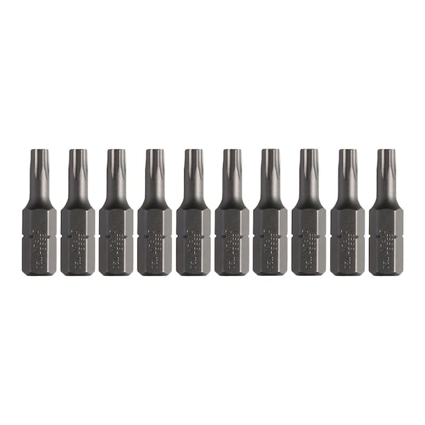 Insert Bit 1/4" Hex, T20x25.4H, PK10