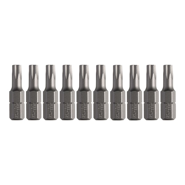 Insert Bit 1/4" Hex, T25x25.4H, PK10
