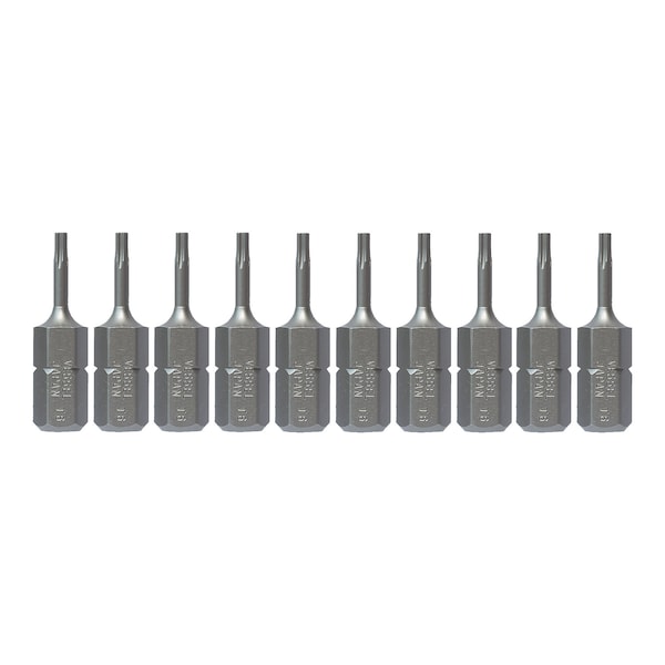 Insert Bit 1/4" Hex, T6x25.4H, PK10