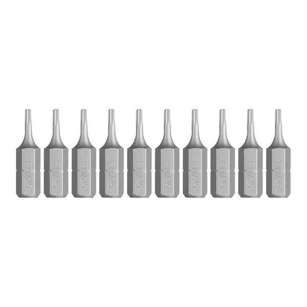 Insert Bit 1/4" Hex, T7x25H, PK10