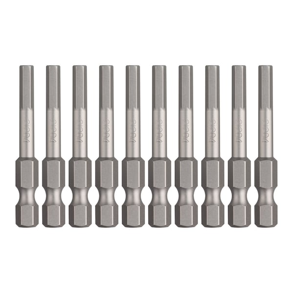Power Bit 1/4" Hex B, H4x4.6x49H, PK10