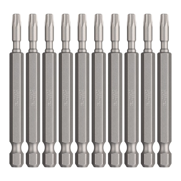 Power Bit 1/4" Hex B, T20x75H Repl, PK10