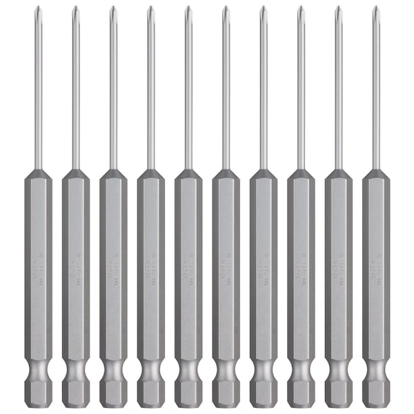 Power Bit 1/4" Hex B, +00x2x40x100, PK10