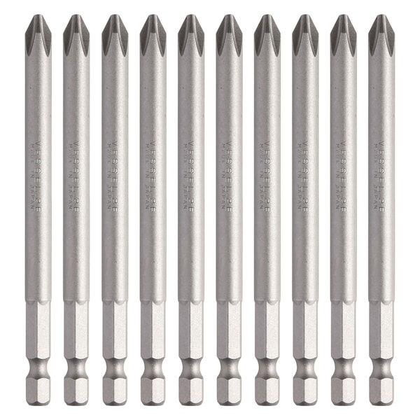 Power Bit 1/4" Hex B, +2x100E, PK10