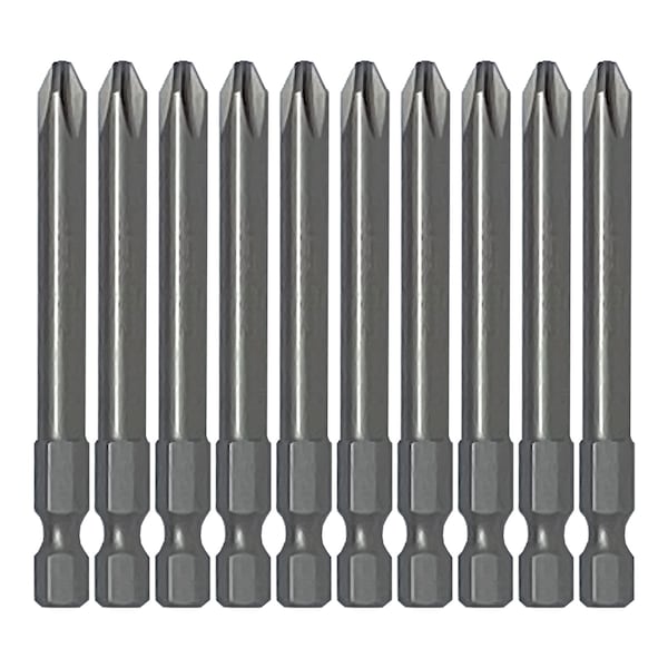 Power Bit 1/4" Hex B, +2x6.35x70H, PK10