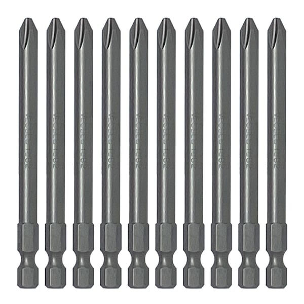 Power Bit 1/4" Hex B, +2x6.35x89H, PK10