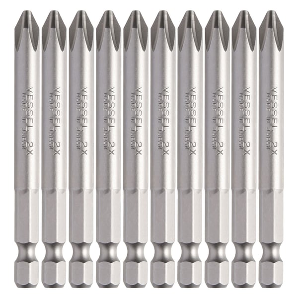 Power Bit 1/4" Hex B, +2x75x, PK10