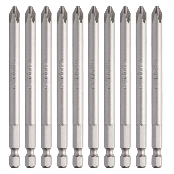 Power Bit 1/4" Hex B, +2x100H, PK10