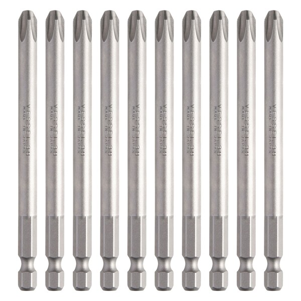 Power Bit 1/4" Hex B, +3x100H, PK10