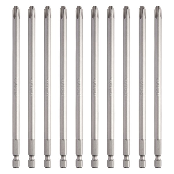 Power Bit 1/4" Hex B, +3x150G, PK10