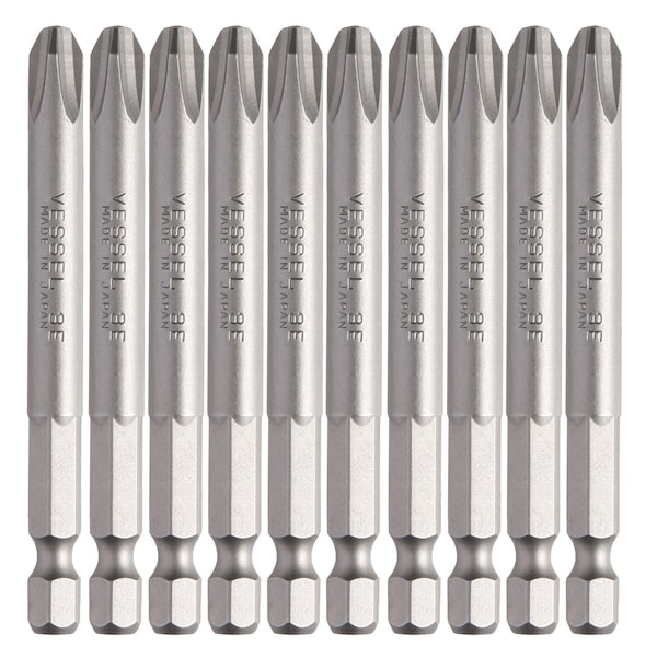 Power Bit 1/4" Hex B, +3x75E, PK10