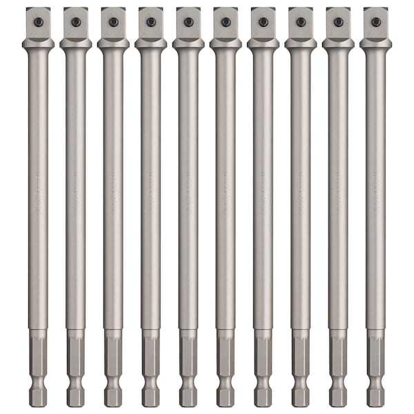 Power Bit 1/4" Hex B, 3/8"Sqx150 S, PK10