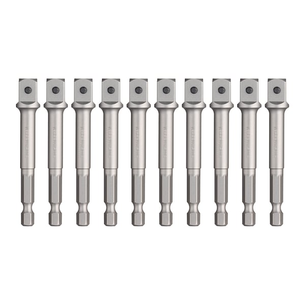 Power Bit 1/4" Hex B, 3/8"Sqx75 So, PK10