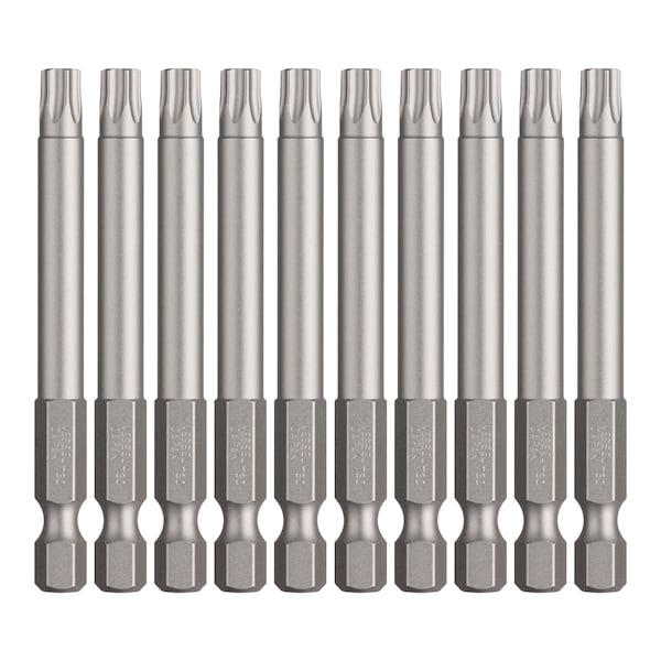 Power Bit 1/4" Hex B, T30x70H, PK10