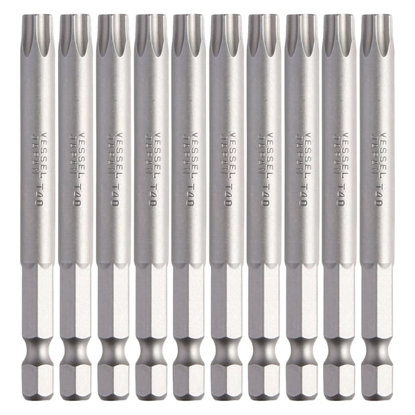 Power Bit 1/4" Hex B, T40x75H, PK10