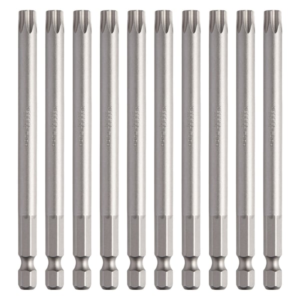 Power Bit 1/4" Hex B, T40Hx100H Ta, PK10