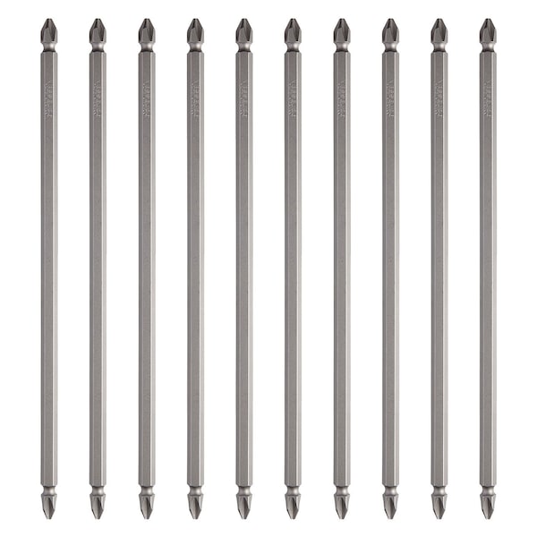 Double-Ended Bit 1/4" Hex B, +2x20, PK10