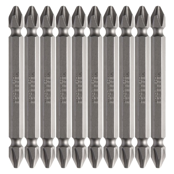 Double-Ended Bit 1/4" Hex B, +2x75, PK10