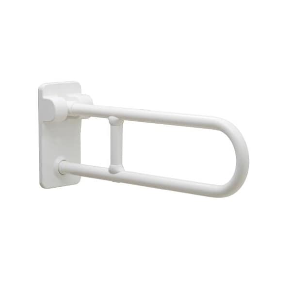 Vertical B49916 White Grab Bar, 27-9/16" L, 304 Stainless Steel, White