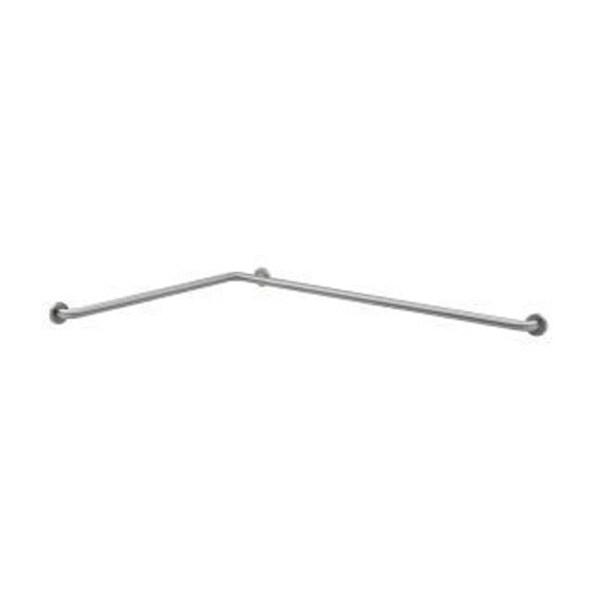 Peened B5861699 Satin Stainless Steel Grab Bar, 24" L, Stainless Steel, Satin Stainless Steel