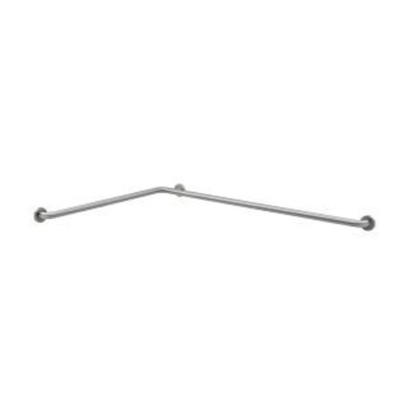 Horizontal B58616 Satin Stainless Steel Grab Bar, 24" L, Stainless Steel, Satin Stainless Steel