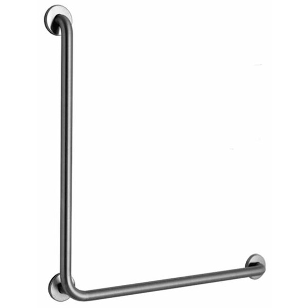 Peened B589899 Satin Stainless Steel Grab Bar, 33-1/8" L, 304 Stainless Steel