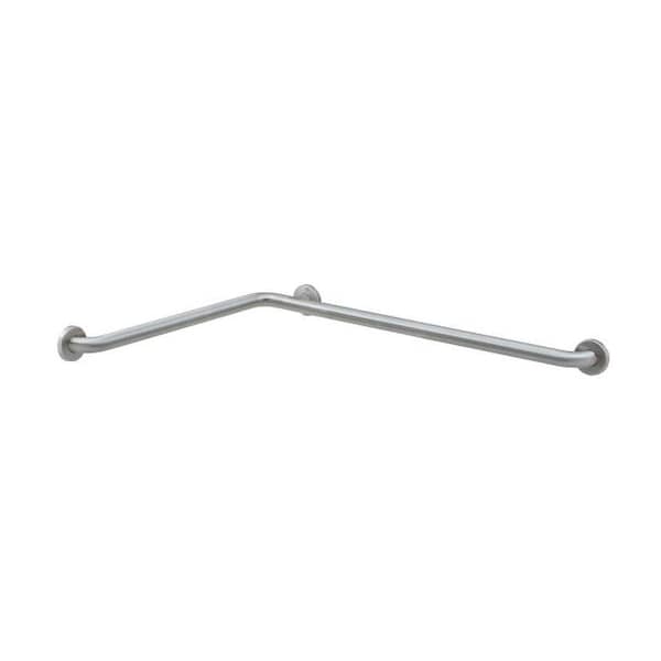 Peened B6861699 Satin Stainless Steel Grab Bar, 39-7/8" L, Stainless Steel, Satin Stainless Steel