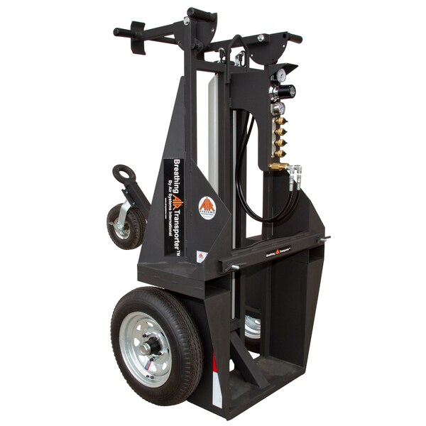 Breathing Air Transporter Cart, Black