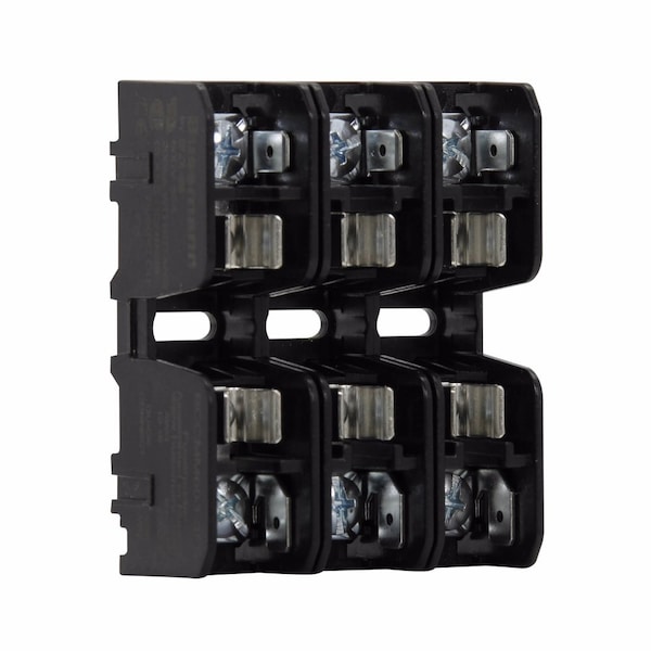 Open Fuse Block, CC UL Class, 600V AC/DC Volt Rating, 3 Poles, Pressure Plate