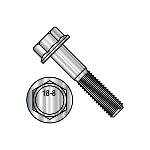1/2-13in x 1-3/4in Frame Bolt, 18-8 Stainless, 100 PK