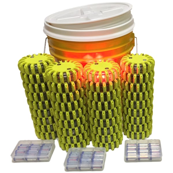 Bucket, 36, Red Lt, Ylw Shell