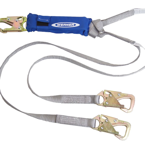DeCoil TwinLeg Lanyard (1" web, Snaphook)