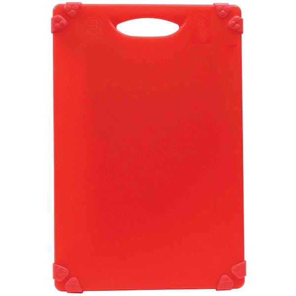 Grippy Cutting Board, Red, 18"X2"4"X.5"