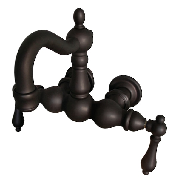 Wall-Mount Clawfoot Tub Faucet, Oil Rubbed Bronze, Tub Wall Mount
