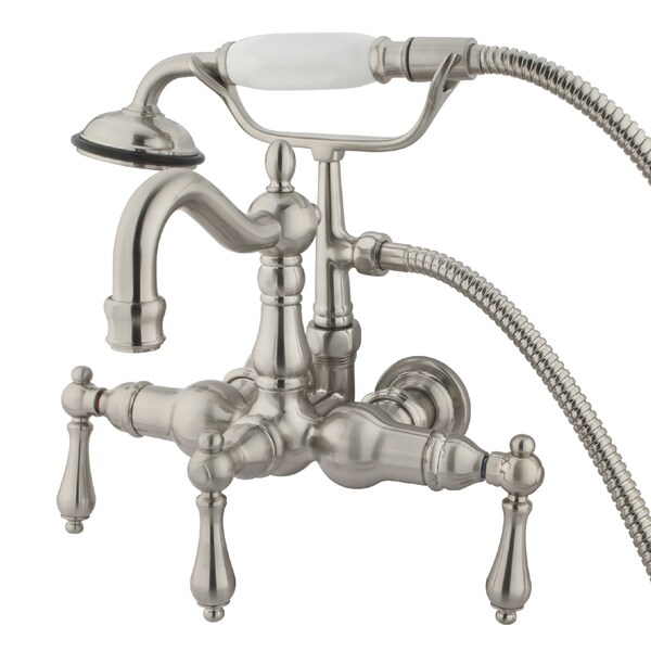 Wall-Mount Clawfoot Tub Faucet, Brushed Nickel, Tub Wall Mount
