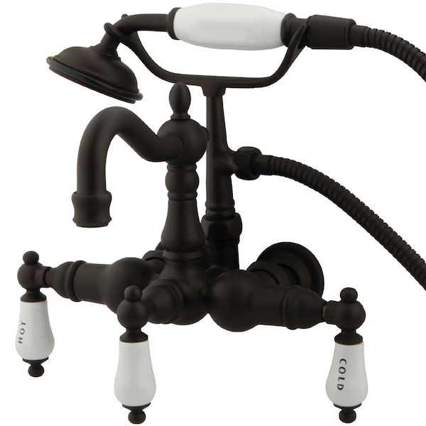 Wall-Mount Clawfoot Tub Faucet, Oil Rubbed Bronze, Tub Wall Mount