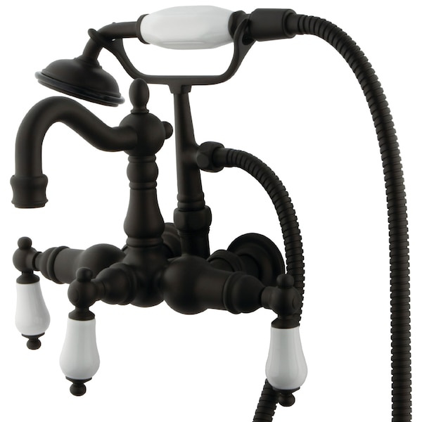 Wall-Mount Clawfoot Tub Faucet, Oil Rubbed Bronze, Tub Wall Mount