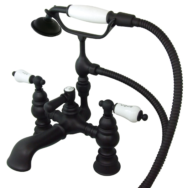 Deck-Mount Clawfoot Tub Faucet, Oil Rubbed Bronze, Deck Mount