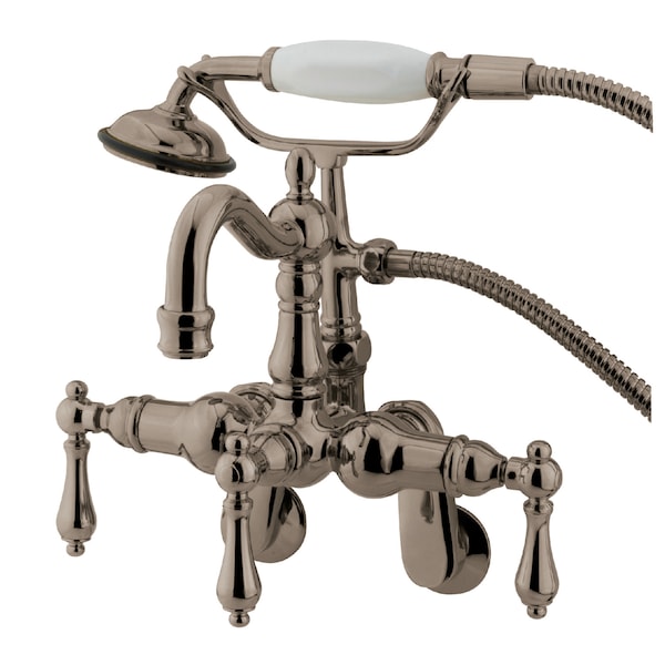 Wall-Mount Clawfoot Tub Faucet, Brushed Nickel, Tub Wall Mount