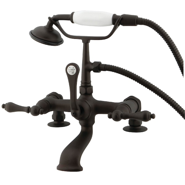 Deck-Mount Clawfoot Tub Faucet, Oil Rubbed Bronze, Deck Mount