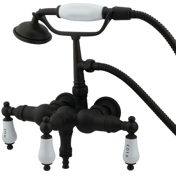 Wall-Mount Clawfoot Tub Faucet, Oil Rubbed Bronze, Tub Wall Mount