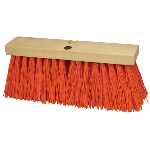 Heavy Duty Orange Sweeping Broom Hea, 16