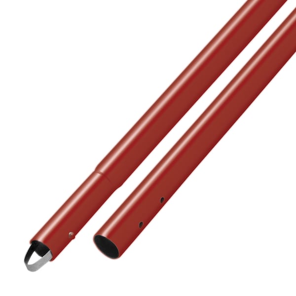 Red Powder Coated Al Swaged But, 6 ft.